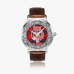 Reed Scottish Clan Tartan Crest Badge Silver Automatic Watch Size 46mm