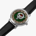 Scottish Primrose Hunting Celtic Circle Silver Automatic Watch Size 46mm