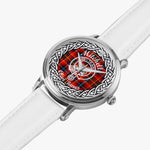 Scottish Mitchell Ancient Clan Tartan Crest Badge Silver Automatic Watch Size 46mm