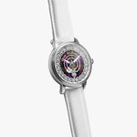 McDonald Scottish Clan Tartan Badge Silver Automatic Watch Size 46mm