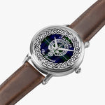 Turner Scottish Clan Tartan Crest Badge Silver Automatic Watch Size 46mm
