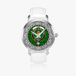 Don Scottish Clan Tartan Crest Badge Silver Automatic Watch Size 46mm