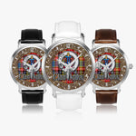 Scottish Ogilvie Celtic Circle Silver Automatic Watch Size 46mm