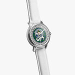 Murray of Athole Scottish Clan Tartan Crest Badge Silver Automatic Watch Size 46mm