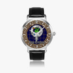 Scottish Crichton Celtic Circle Silver Automatic Watch Size 46mm