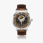 Scottish Buchan Celtic Circle Silver Automatic Watch Size 46mm