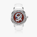 Innes Scottish Clan Tartan Crest Badge Silver Automatic Watch Size 46mm