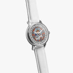 MacFarlane Scottish Clan Tartan Crest Badge Silver Automatic Watch Size 46mm