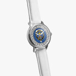 Mercer Scottish Clan Tartan Crest Badge Silver Automatic Watch Size 46mm
