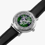 Donald Scottish Clan Tartan Crest Badge Silver Automatic Watch Size 46mm