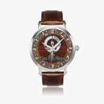 Scottish MacAlister Celtic Circle Silver Automatic Watch Size 46mm