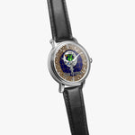Scottish Crichton Celtic Circle Silver Automatic Watch Size 46mm