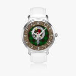 Scottish Primrose Hunting Celtic Circle Silver Automatic Watch Size 46mm