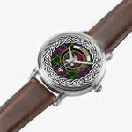 Tailyour (or Taylor) Scottish Clan Tartan Crest Badge Silver Automatic Watch Size 46mm