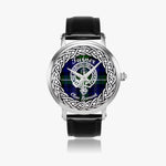 Turner Scottish Clan Tartan Crest Badge Silver Automatic Watch Size 46mm