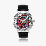 Straiton Scottish Clan Tartan Crest Badge Silver Automatic Watch Size 46mm