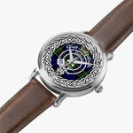 Scottish Kirkpatrick Clan tartan crest Silver Automatic Watch Size 46mm