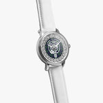 Scottish Graham Clan Tartan Crest Badge Silver Automatic Watch Size 46mm