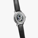 Macdonnell Of Glengarry Scottish Clan Tartan Crest Badge Silver Automatic Watch Size 46mm
