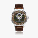 Scottish MacMillan Celtic Circle Silver Automatic Watch Size 46mm