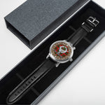 Scottish Somerville Celtic Circle Silver Automatic Watch Size 46mm