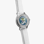 Falconer Scottish Clan Tartan Crest Badge Silver Automatic Watch Size 46mm
