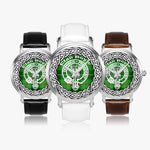 Scottish Boyle Tartan Crest Badge Silver Automatic Watch Size 46mm