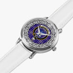 Ochterlony Scottish Clan Tartan Crest Badge Silver Automatic Watch Size 46mm