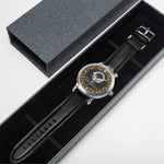 Scottish Watson Celtic Circle Silver Automatic Watch Size 46mm