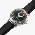 Scottish Farquharson Celtic Circle Silver Automatic Watch Size 46mm