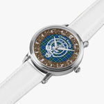 Scottish Keith Clan Tartan Crest Badge Old Silver Automatic Watch Size 46mm