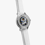 Muir Scottish Clan Tartan Crest Badge Silver Automatic Watch Size 46mm