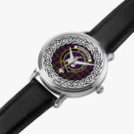 Macdonalds Of Ranald Scottish Clan Tartan Crest Badge Silver Automatic Watch Size 46mm