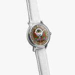 Scottish Leask Celtic Circle Silver Automatic Watch Size 46mm