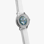 McCorquodale Clan Tartan Crest Badge Silver Automatic Watch Size 46mm