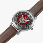 Clan Brodie Crest & Tartan Knot Sterling Silver Unisex Automatic Watch (Silver) Size 46mm