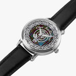MacAndrew Scottish Clan Tartan Crest Badge Silver Automatic Watch Size 46mm