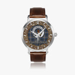 Scottish MacDowall Celtic Circle Silver Automatic Watch Size 46mm