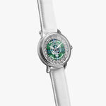 Fairbairn Scottish Clan Tartan Crest Badge Silver Automatic Watch Size 46mm