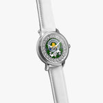 Pringle Scottish Clan Tartan Crest Badge Silver Automatic Watch Size 46mm