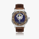 Scottish Fleming Celtic Circle Large Silver Automatic Watch Size 46mm
