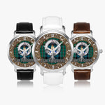 Scottish Kirkpatrick Celtic Circle Silver Automatic Watch Size 46mm