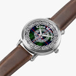Morrison Morden Clan Tartan Crest Badge Silver Automatic Watch Size 46mm
