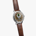 Scottish Kinninmont Celtic Circle Silver Automatic Watch Size 46mm