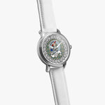 Balfour Scottish Clan Tartan Crest Badge Silver Automatic Watch Size 46mm