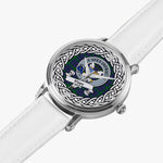 Hope Scottish Clan Tartan Crest Badge Silver Automatic Watch Size 46mm