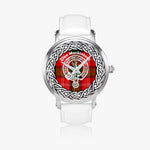 Mackintosh Scottish Clan Tartan Crest Badge Old Silver Automatic Watch Size 46mm