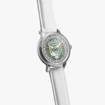 Scottish Kelly Clan Tartan Crest Badge Silver Automatic Watch Size 46mm