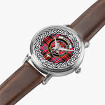 Straiton Scottish Clan Tartan Crest Badge Silver Automatic Watch Size 46mm