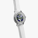Scottish Kirkpatrick Clan tartan crest Silver Automatic Watch Size 46mm